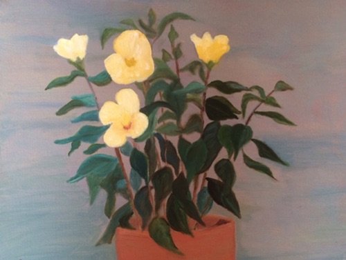 HIBISCUS
Oil on Canvas
30 x 40 cm
$85.00 HIBISCUS
Oil on Canvas
30 x 40 cm
$85.00